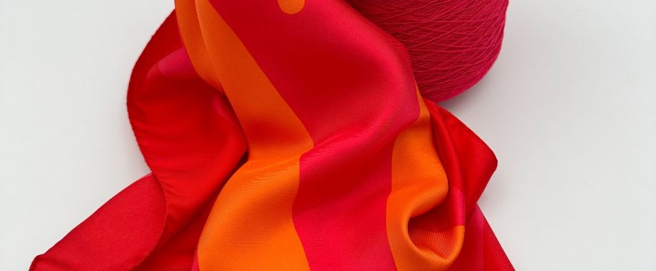 foulard rosso-arancio