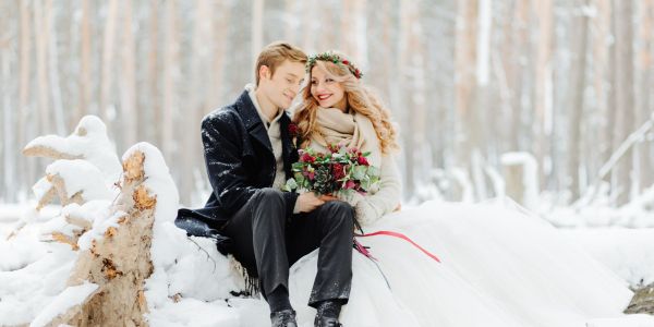 accessori per nozze d'inverno