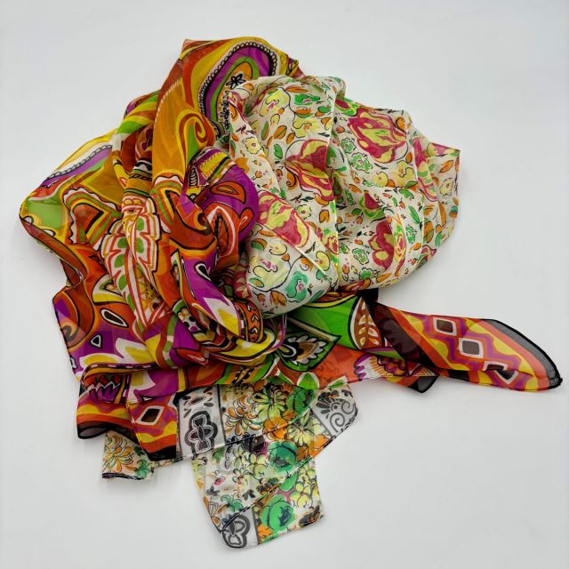 Colourful printed scarf