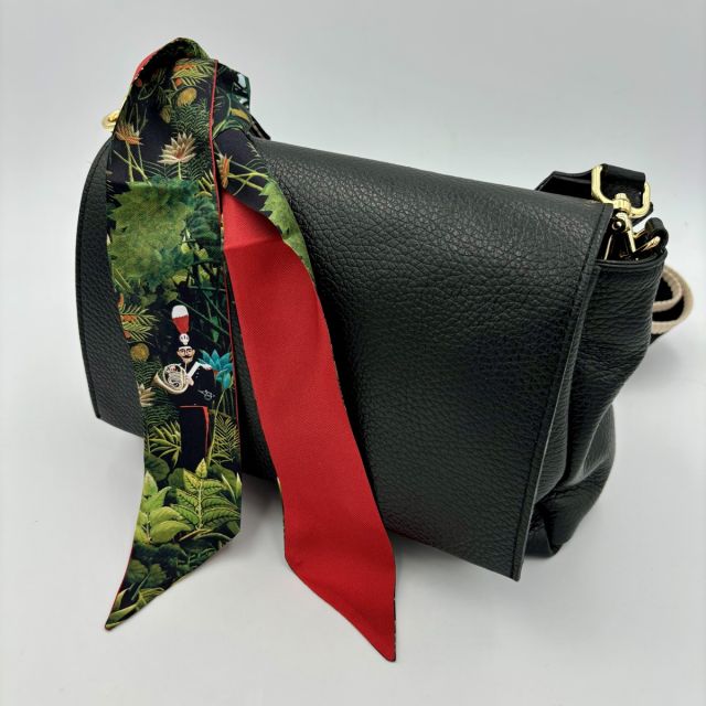 Twilly vert et rouge avec broderie carabinier